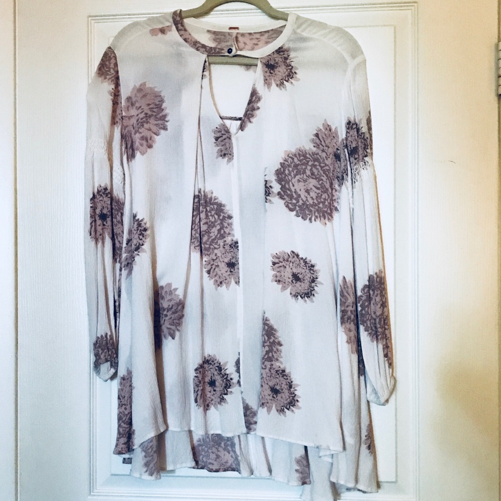 Free People Floral Tunic